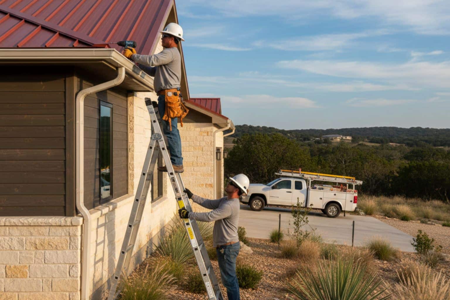 Gutter Installation Contractor In Llano TX Downspout Installation Service In Llano TX