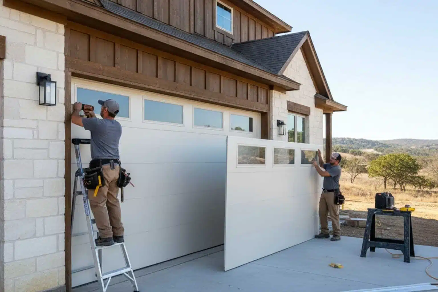 Garage Door Installation Contractor In Mason TX Insulated Garage Door Installation Service In Mason TX