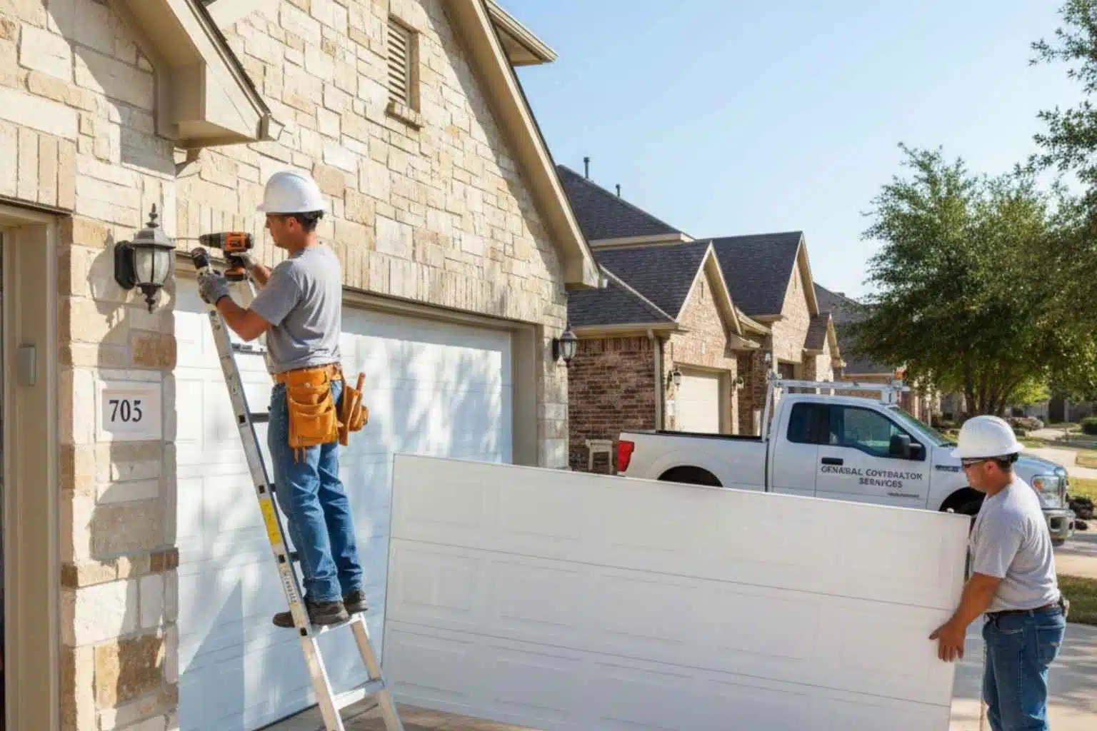 Garage Door Installation Contractor In Kingsland TX Insulated Garage Door Installation Service in Kingsland TX