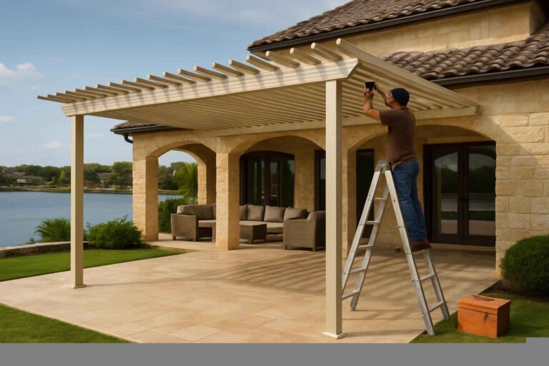 aluminum patio cover installer in horseshoe bay tx