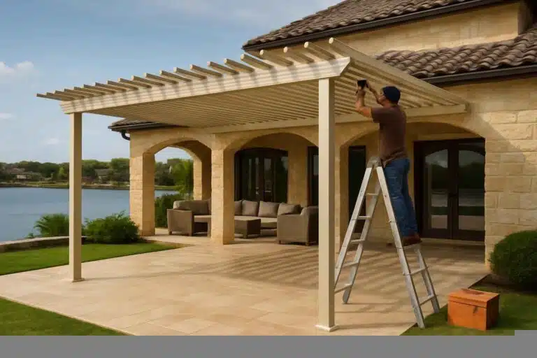 aluminum patio cover installer in horseshoe bay tx