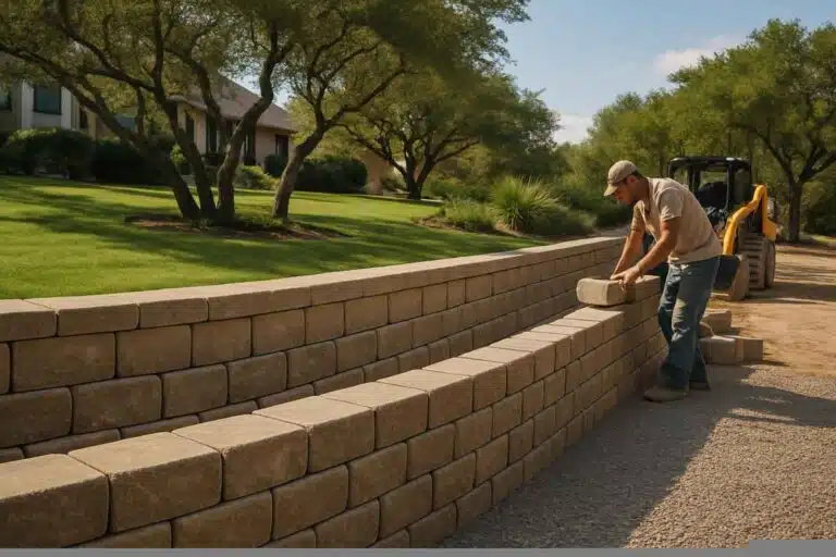 Retaining Wall Contractor In Kingsland TX block retaining wall builder in kingsland tx