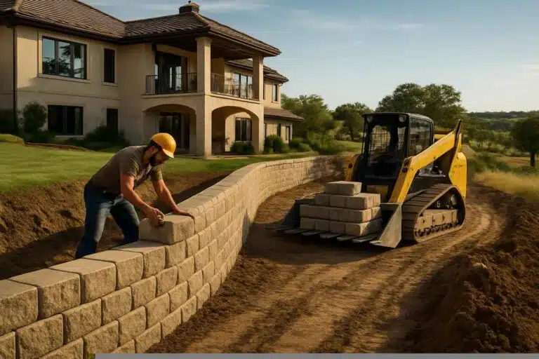Retaining Wall Contractor In Llano TX Block Retaining Wall Builder In Llano TX