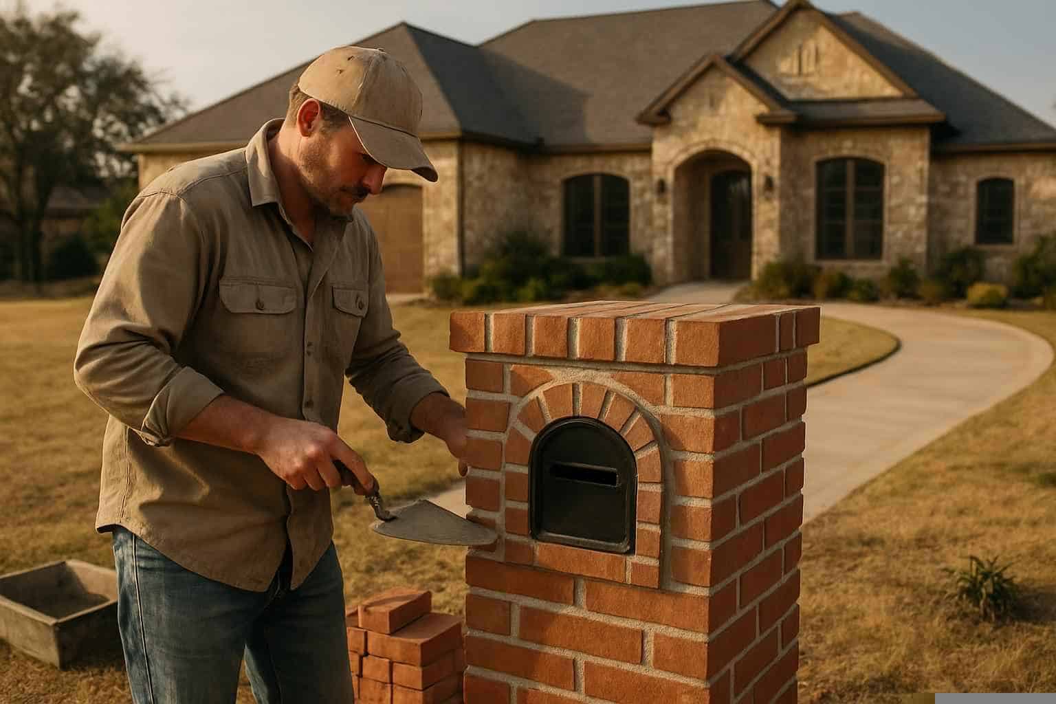 Brick Mailbox Builder in Mason TX