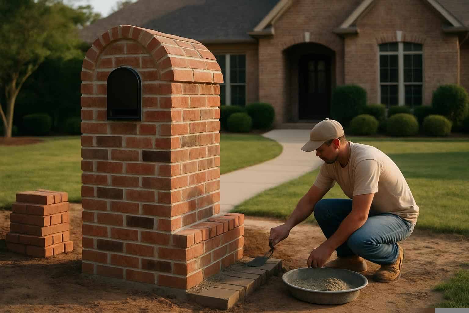 Brick Mailbox Builder in Pontotoc TX