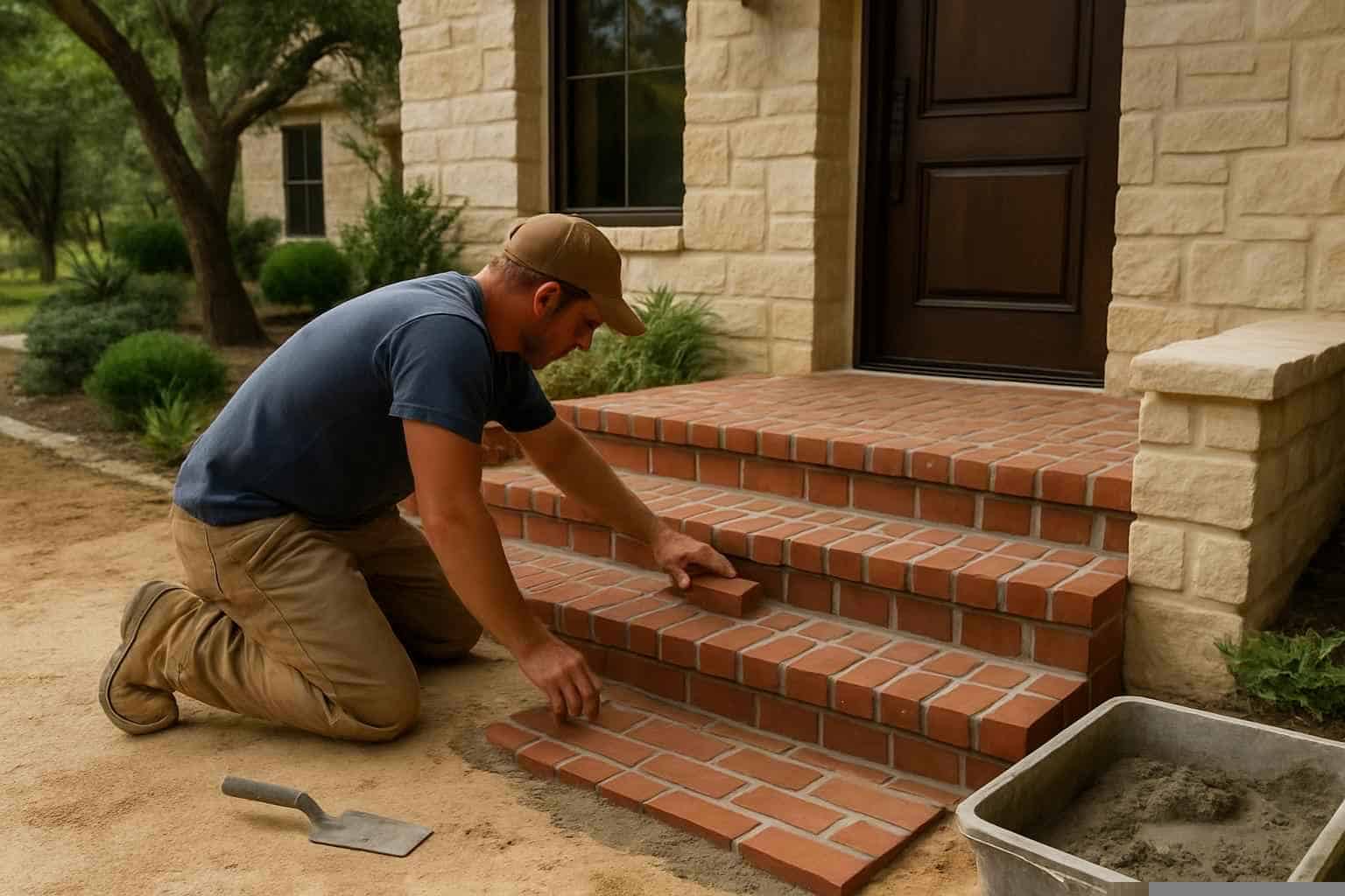 Brick Contractor In Pipe Creek TX Brick Step Installer in Pipe Creek TX