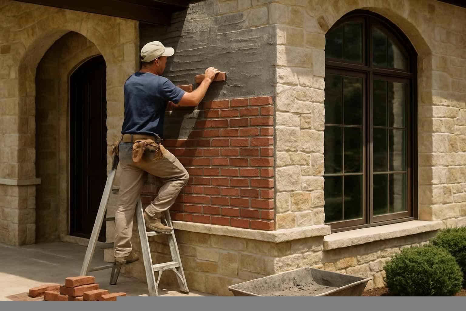 brick veneer installation service in medina