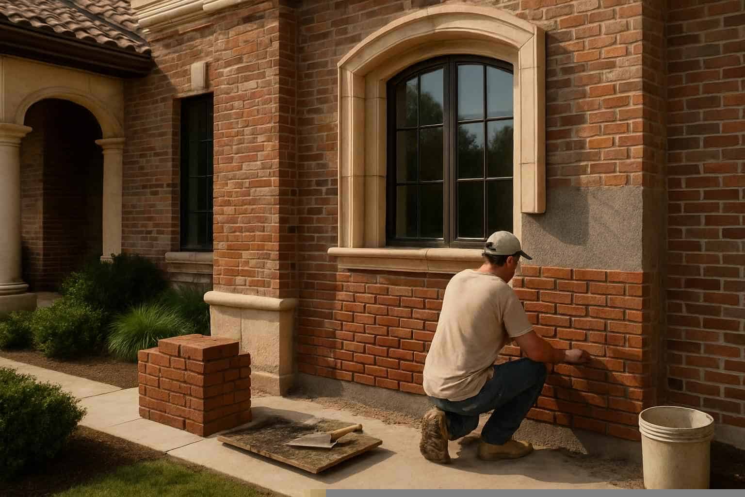 Brick Veneer Installation Service in Pontotoc TX