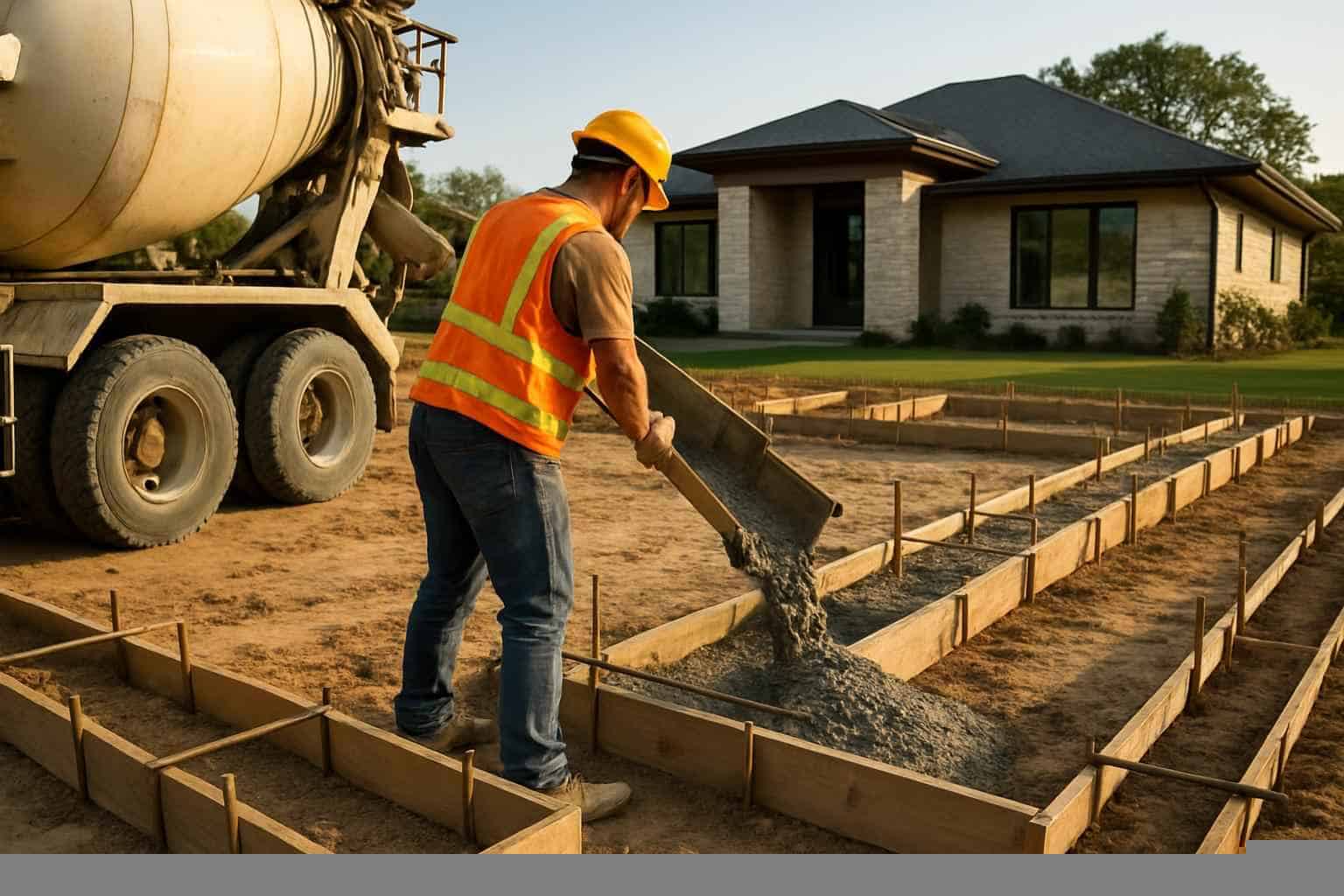 Concrete Slabs Foundations Contractor In Cottonwood Shores TX Concrete Footing Contractor in Cottonwood Shores TX
