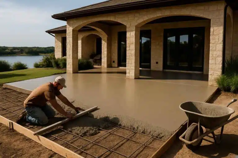 concrete patio installation service in horseshoe bay tx