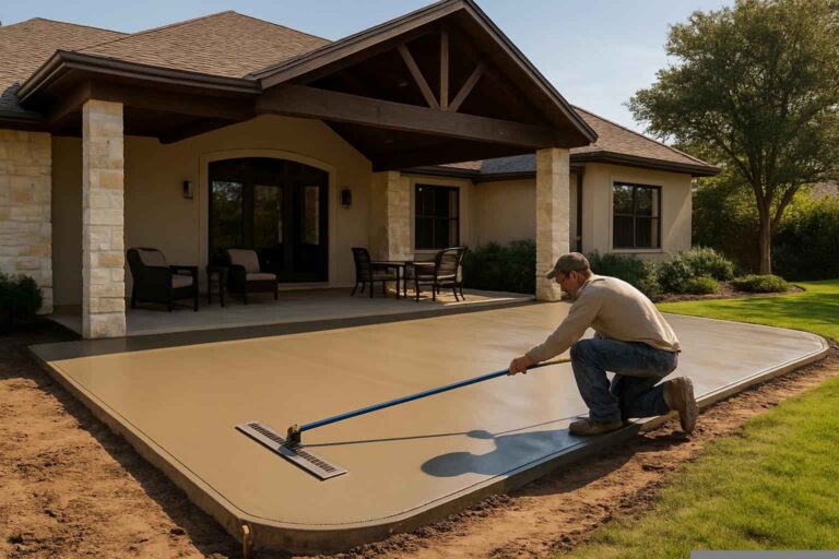 Concrete Patio Installation Service In Kingsland TX