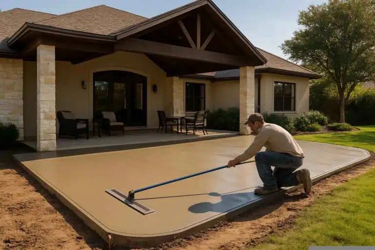 Concrete Patio Installation Service In Kingsland TX