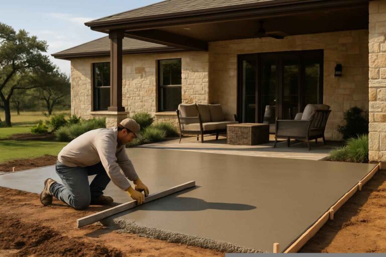 Concrete Patio Installation Service In Llano TX