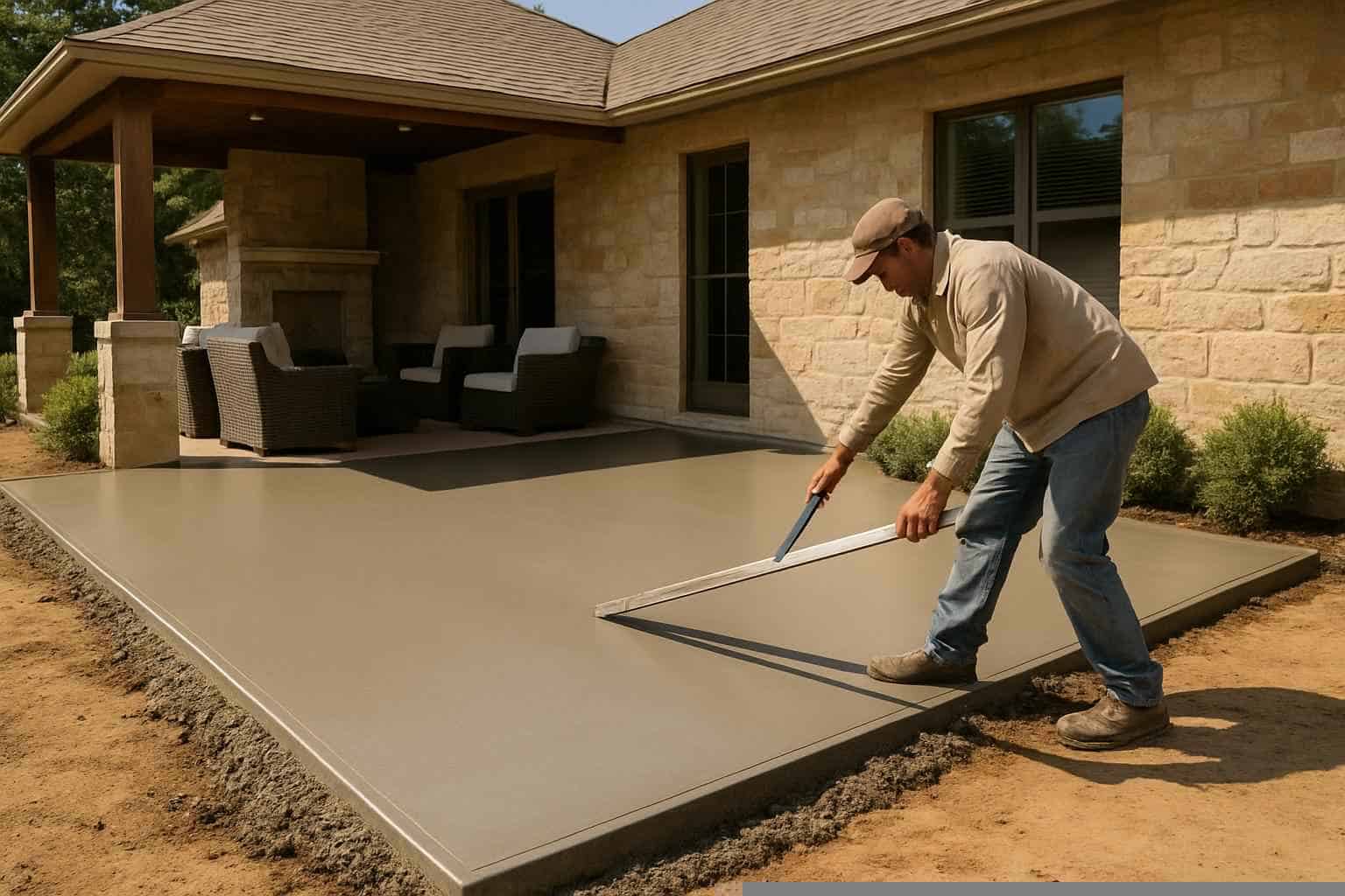 Patio Construction Contractor In Mason TX Concrete Patio Installation Service in Mason TX