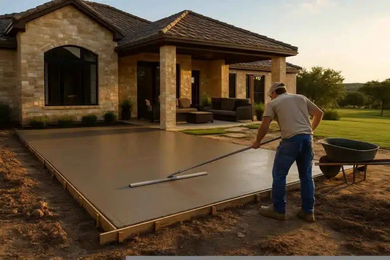 concrete patio installation service in pontotoc tx