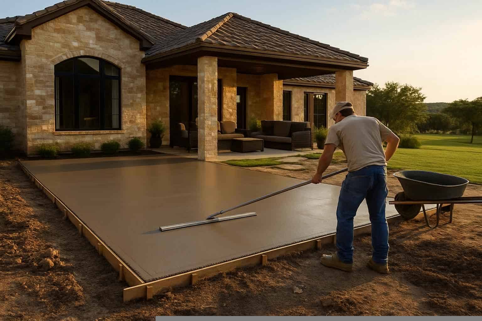 Concrete Patio Installation Service in Pontotoc TX