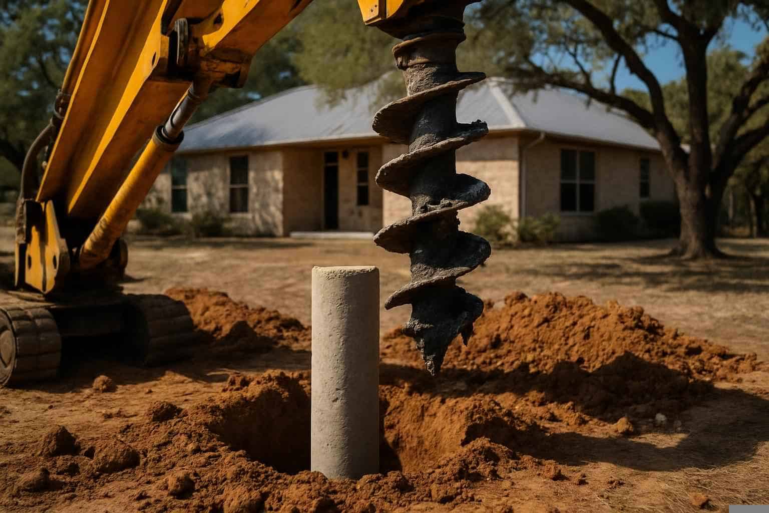 Foundation Repair Pier Beam Contractor In Pipe Creek TX Concrete Pier Installation Contractor in Pipe Creek TX