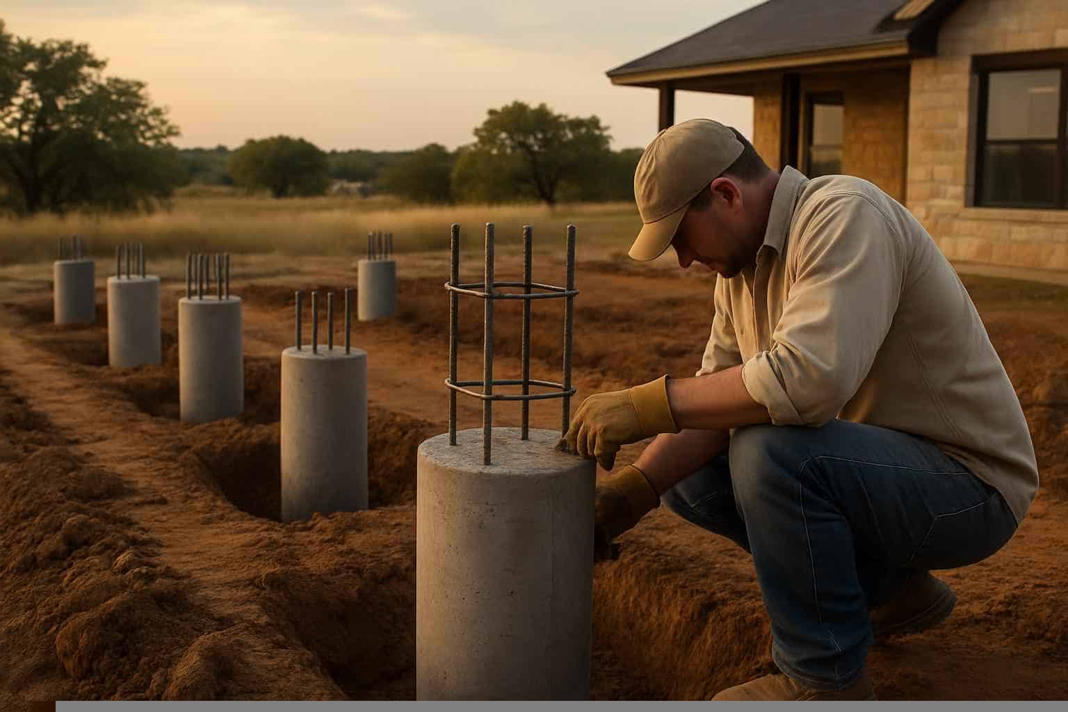 Foundation Repair Pier Beam Contractor In Pontotoc TX Concrete Pier Installation Contractor in Pontotoc TX