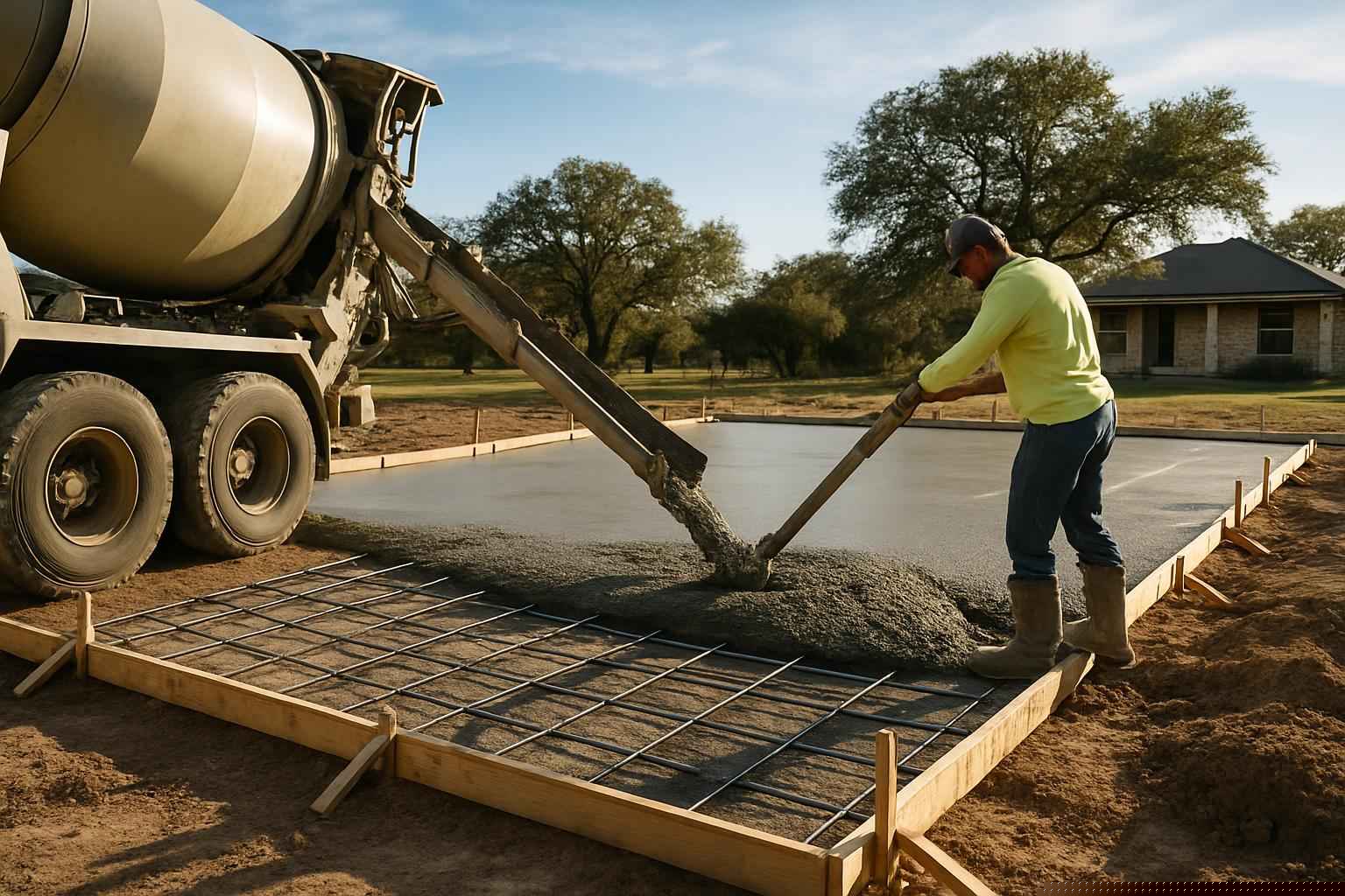 Concrete Slab Pouring Company in Llano TX