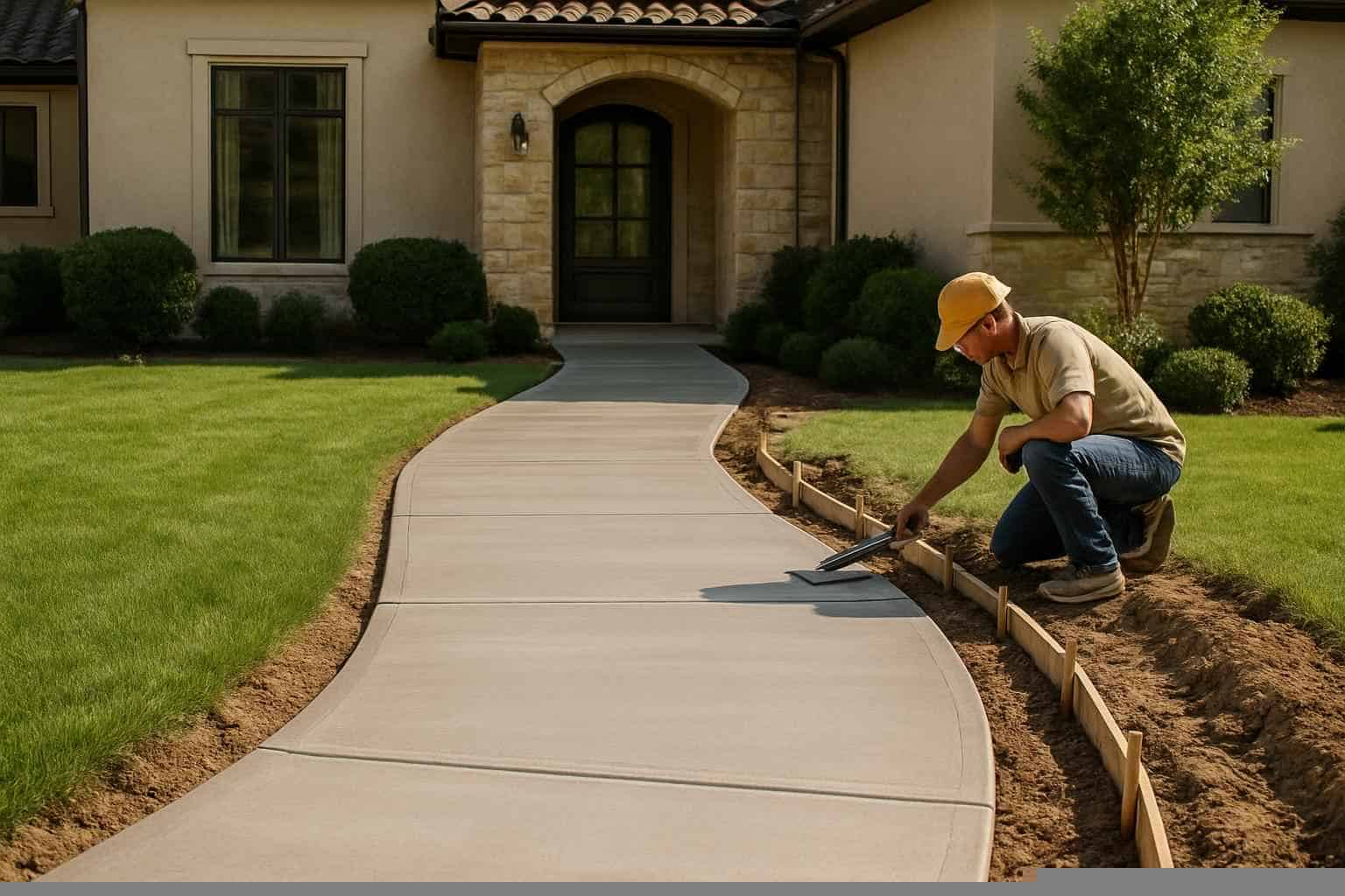 Path Walkway Contractor In Cottonwood Shores TX Concrete Walkway Contractor in Cottonwood Shores TX