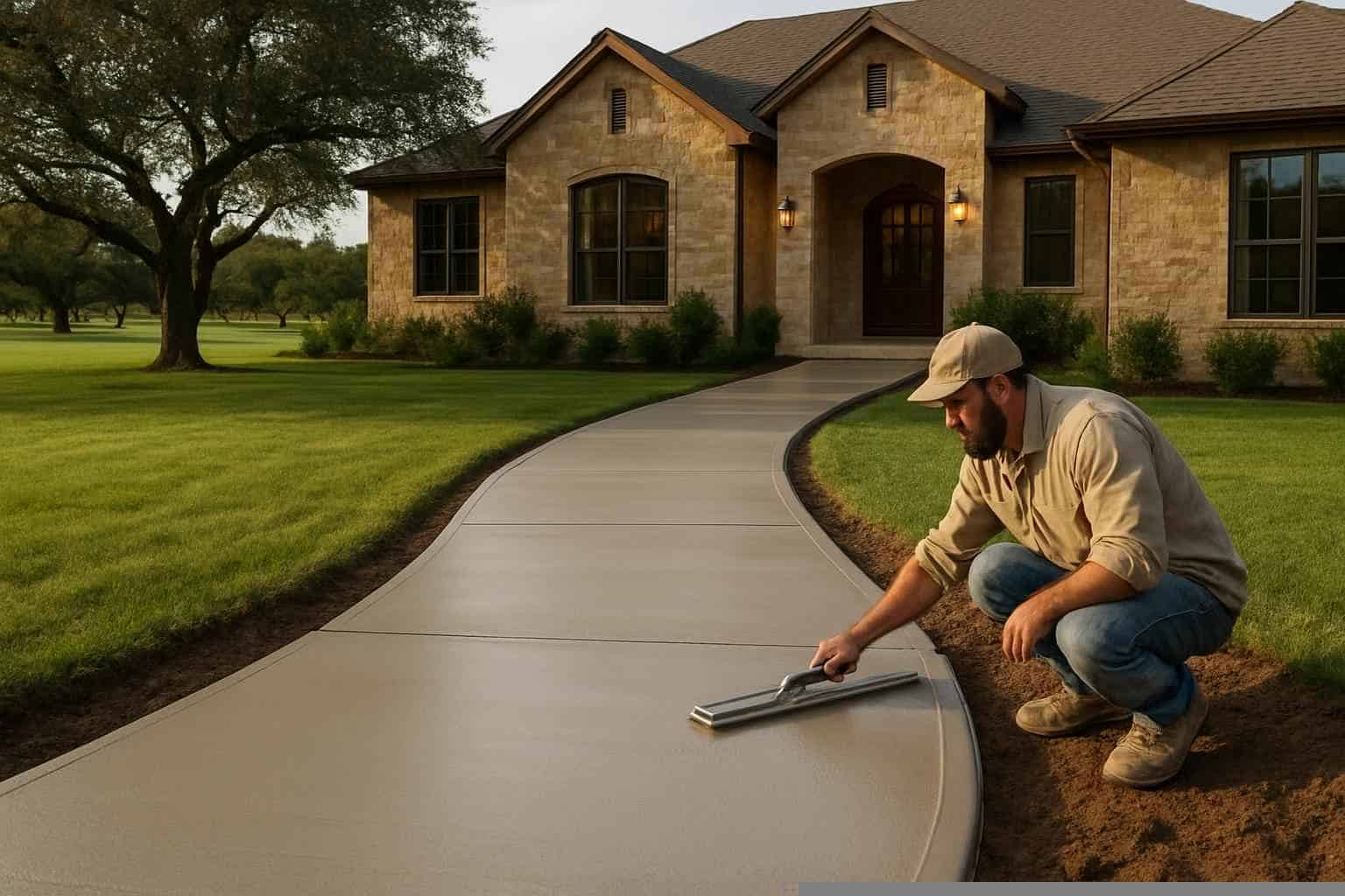 Concrete Walkway Contractor in Mason TX
