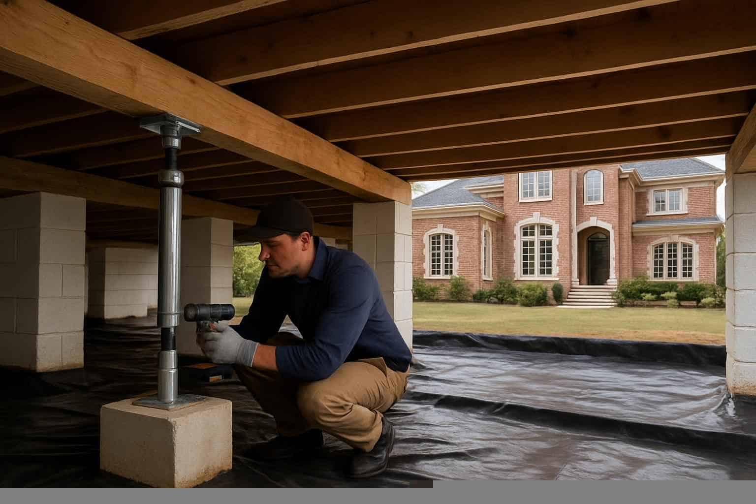 Foundation Repair Pier Beam Contractor In Cottonwood Shores TX Crawl Space Repair Service in Cottonwood Shores TX