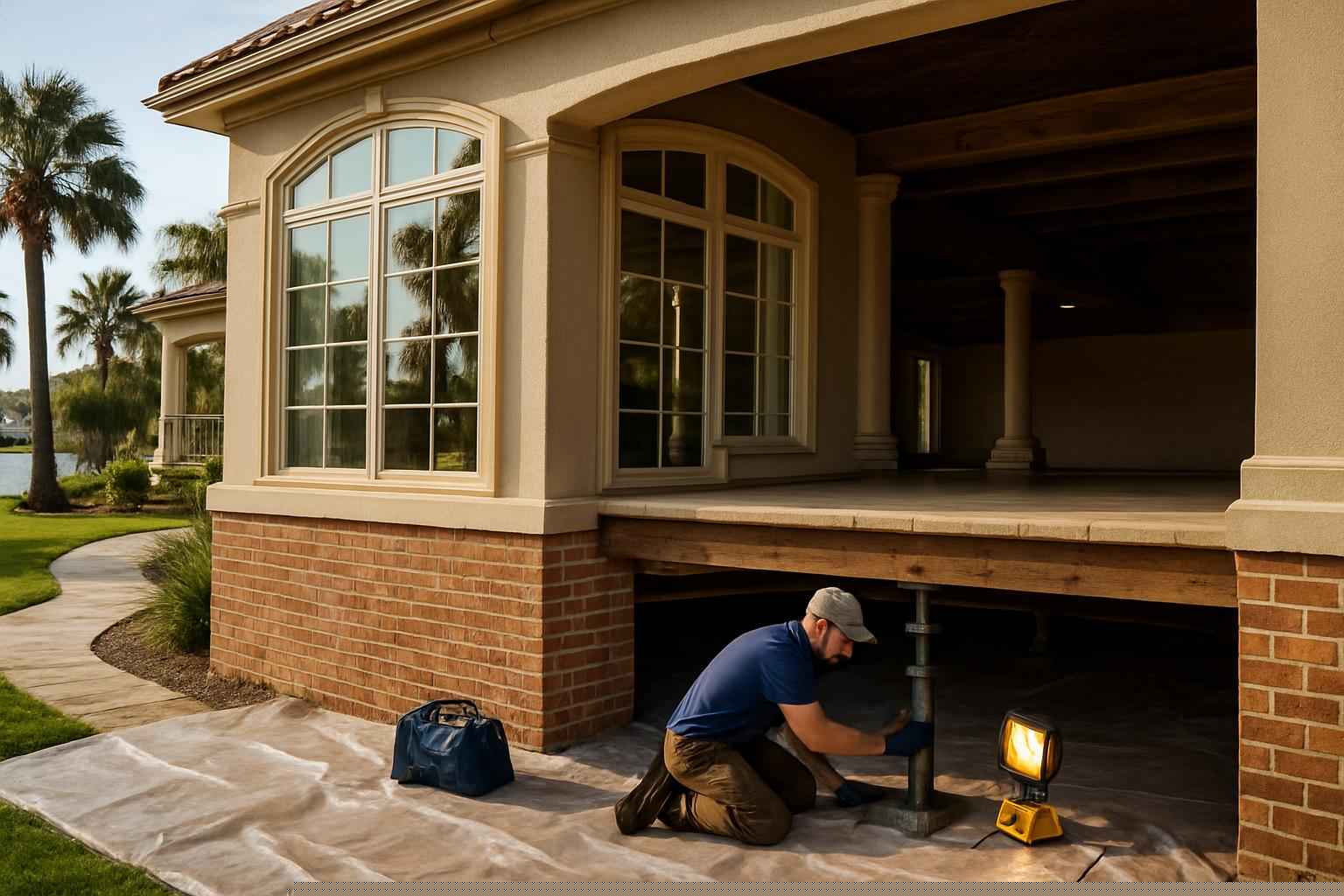 Foundation Repair Pier Beam Contractor In Horseshoe Bay TX Crawl Space Repair Service in Horseshoe Bay TX