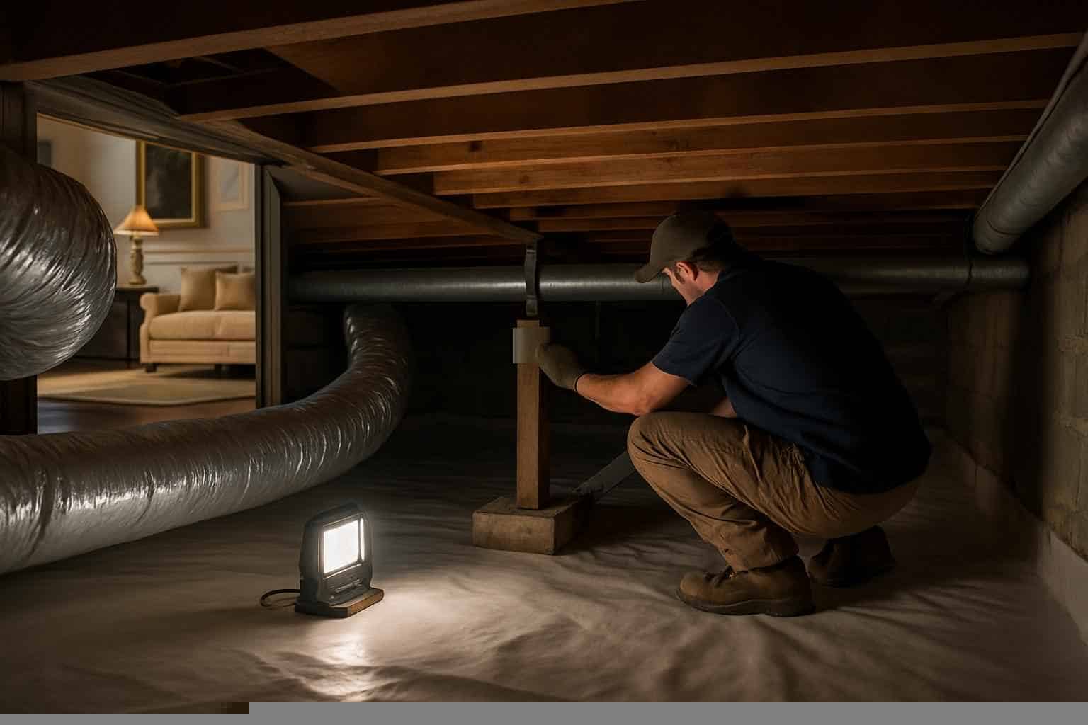 Foundation Repair Pier Beam Contractor In Pipe Creek TX Crawl Space Repair Service in Pipe Creek TX