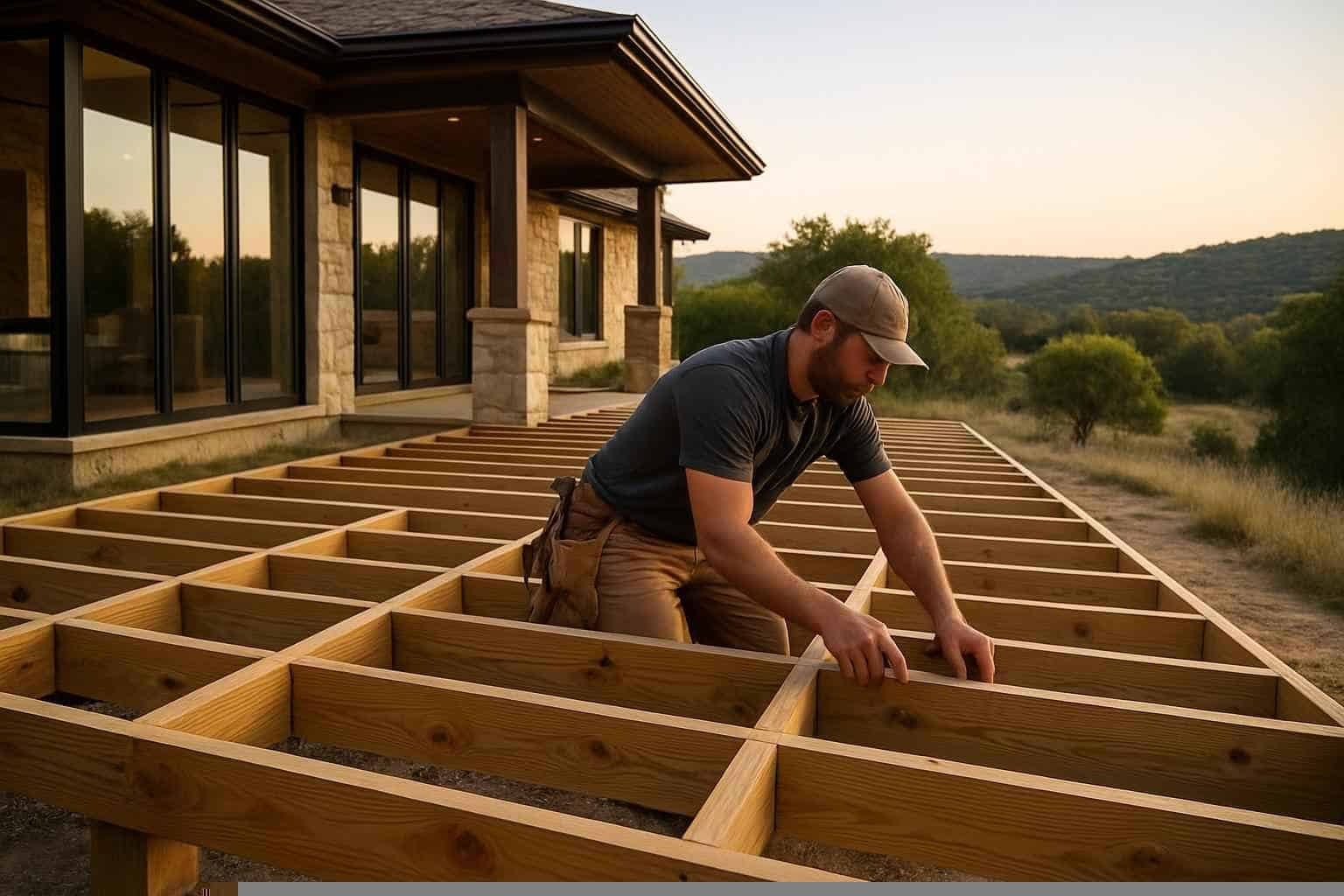 Framing Carpentry Contractor In Pipe Creek TX Deck Framing Contractor in Pipe Creek TX