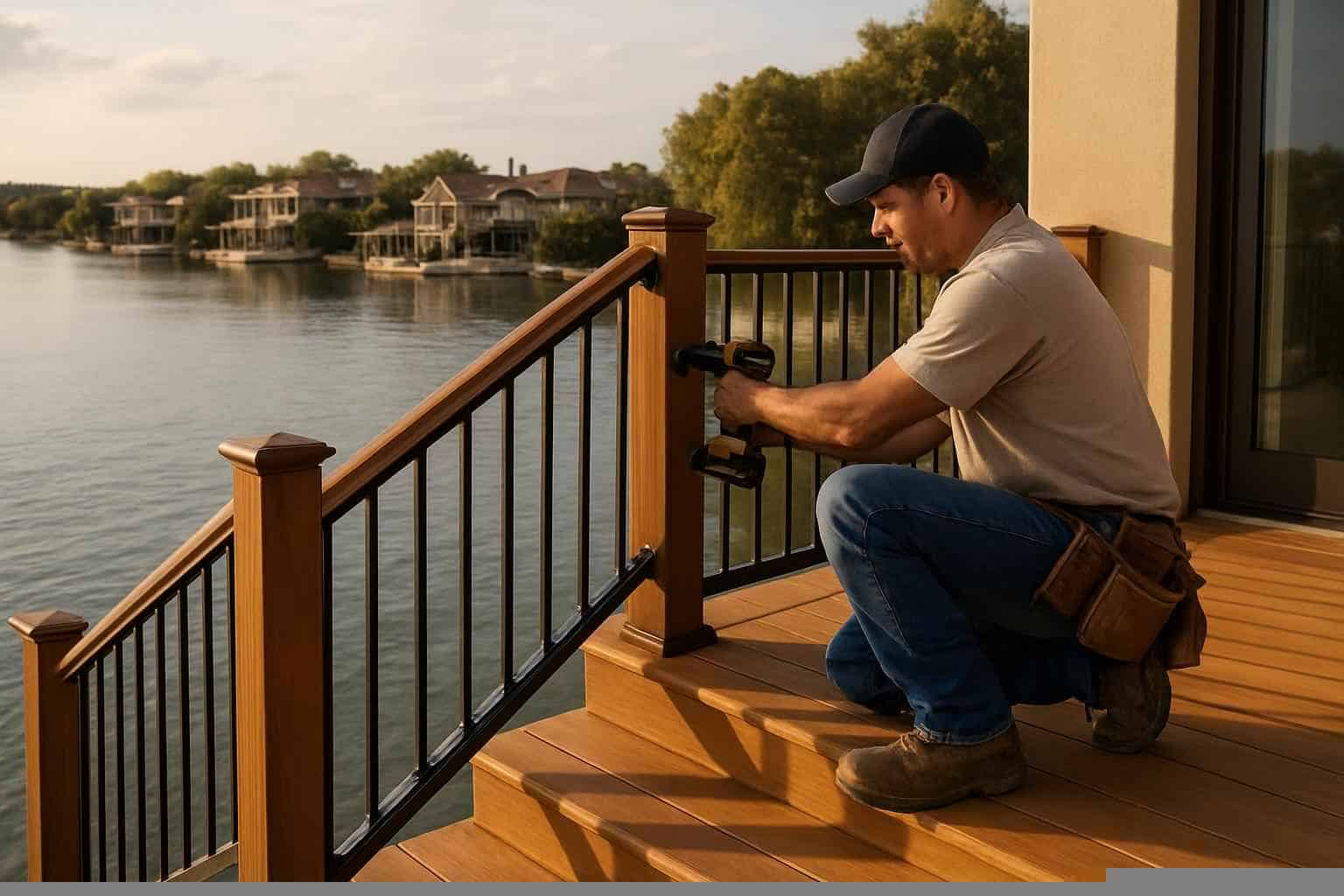 Deck Stair Railing Installer in Horseshoe Bay TX