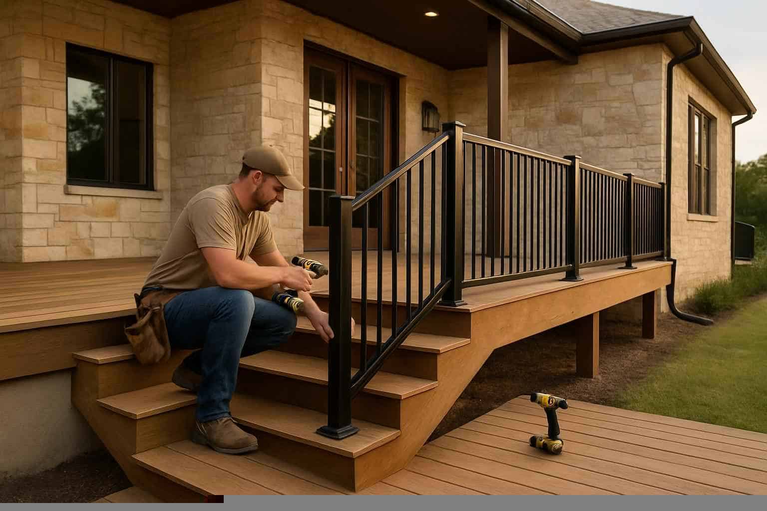 Deck Construction Contractor In Mason TX Deck Stair Railing Installer in Mason TX