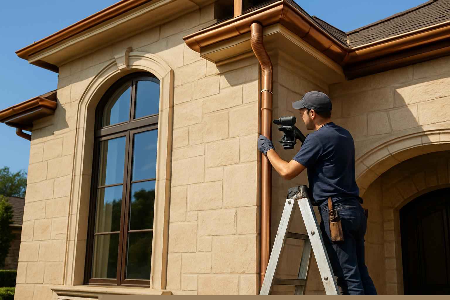 Gutter Installation Contractor In Kingsland TX Downspout Installation Service in Kingsland TX