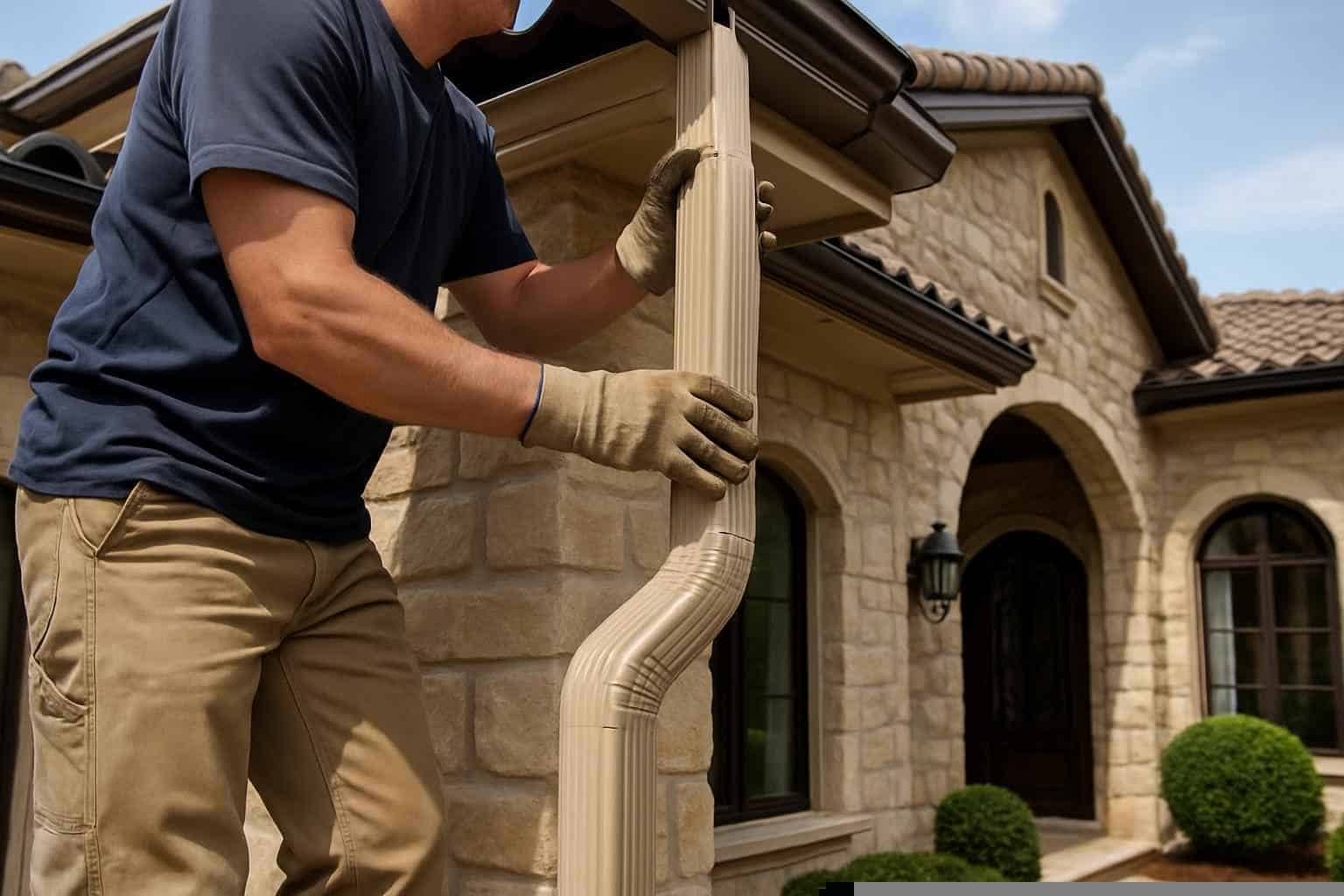 Downspout Installation Service in Medina TX