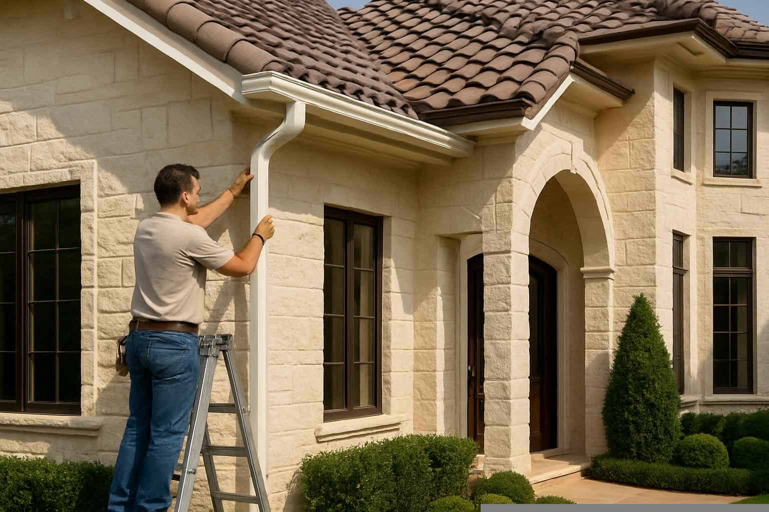 Gutter Installation Contractor In Pontotoc TX Downspout Installation Service in Pontotoc TX