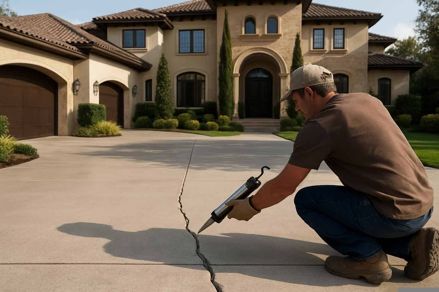 Concrete Repair Contractor In Cottonwood Shores TX Driveway Crack Repair Service in Cottonwood Shores TX