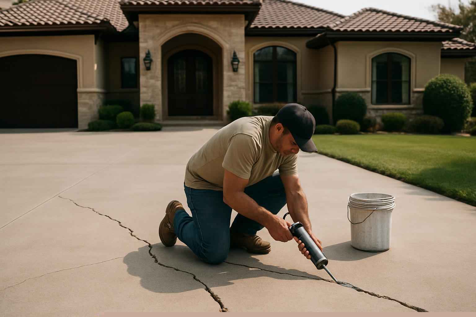 Concrete Repair Contractor In Kingsland TX Driveway Crack Repair Service in Kingsland TX