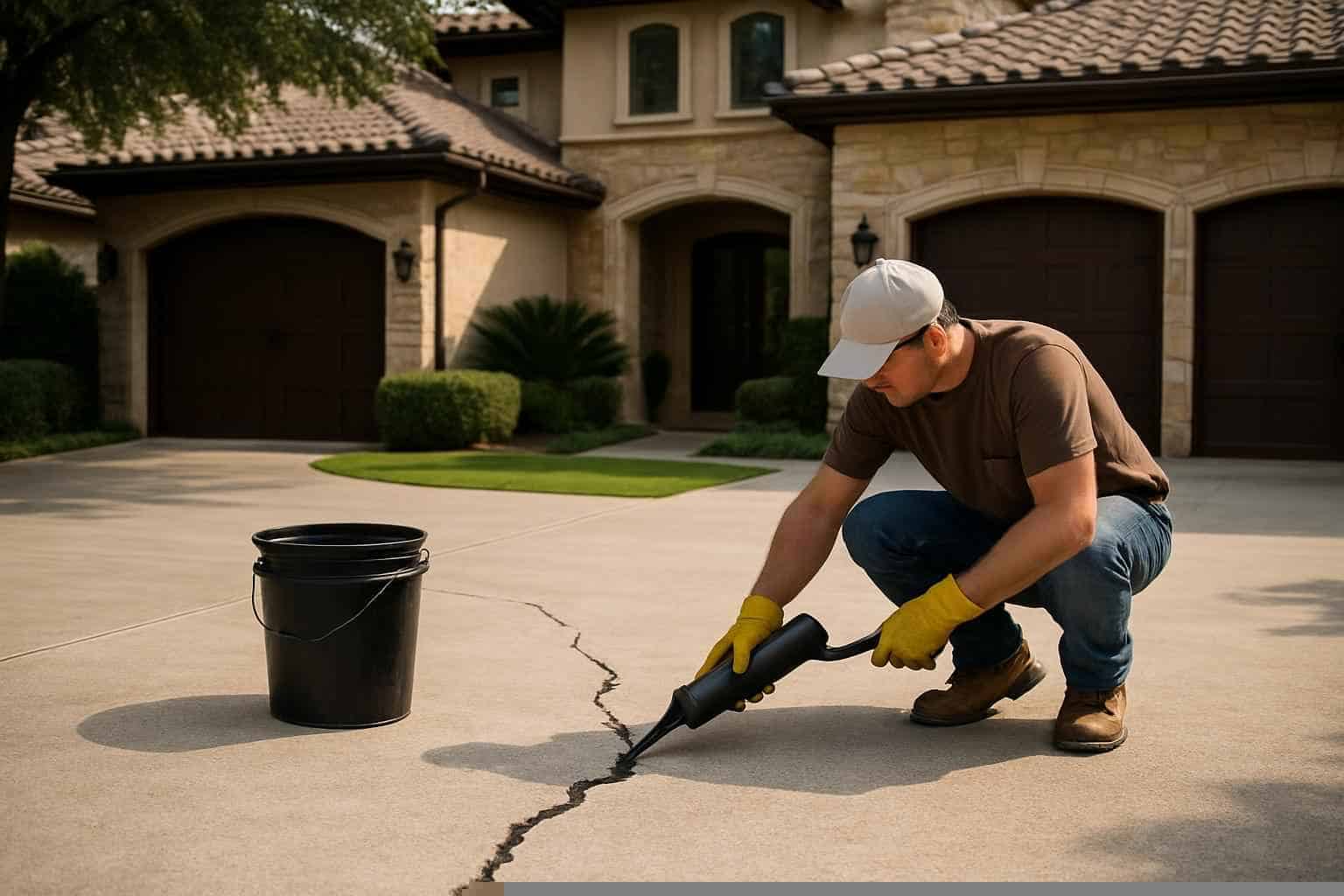 Driveway Crack Repair Service in Pipe Creek TX