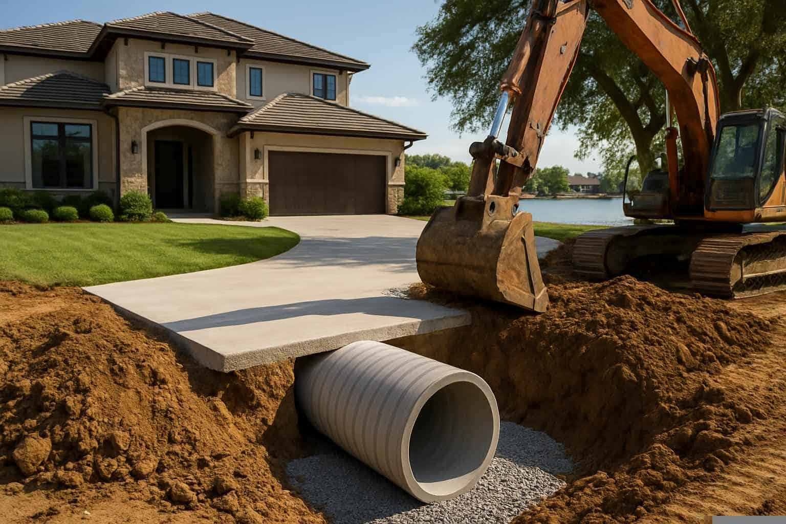 Drainage Solutions Contractor In Cottonwood Shores TX Driveway Culvert Installation Service in Cottonwood Shores TX
