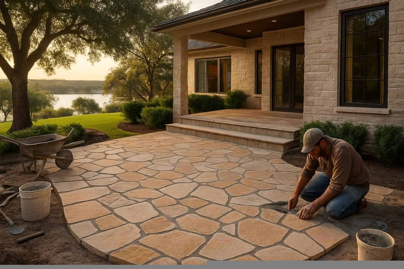 Flagstone Patio Installer in Horseshoe Bay TX