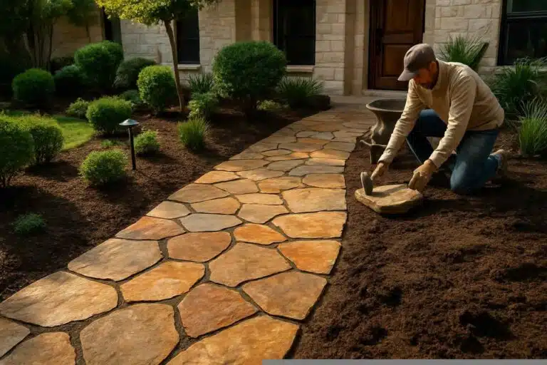flagstone walkway installer in cottonwood shores tx
