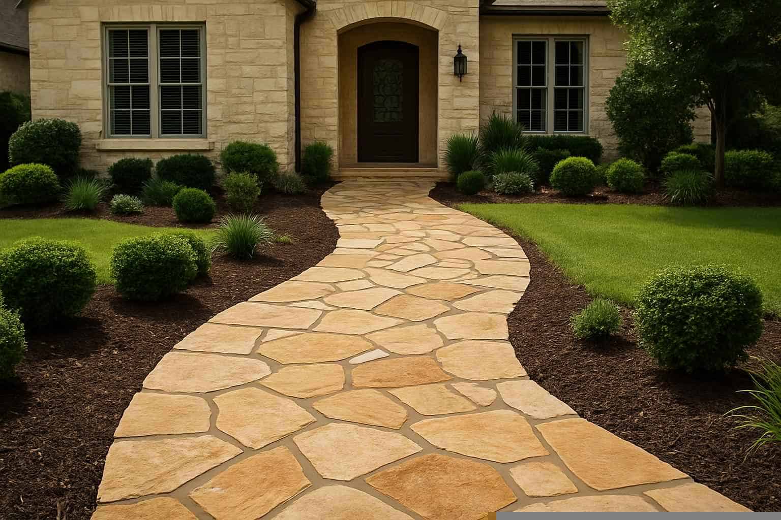 Flagstone Walkway Installer in Mason TX
