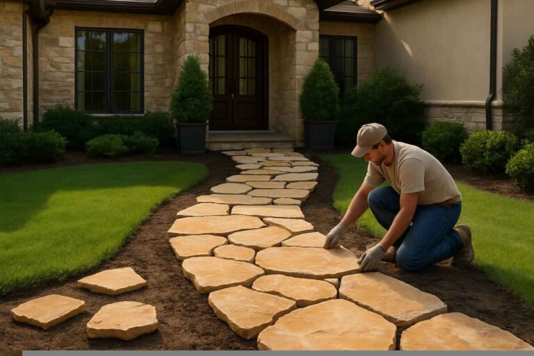 flagstone walkway installer in pontotoc tx