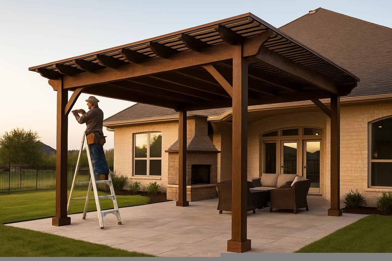Patio Cover Installation Contractor In Medina TX Freestanding Patio Cover Contractor In Medina TX