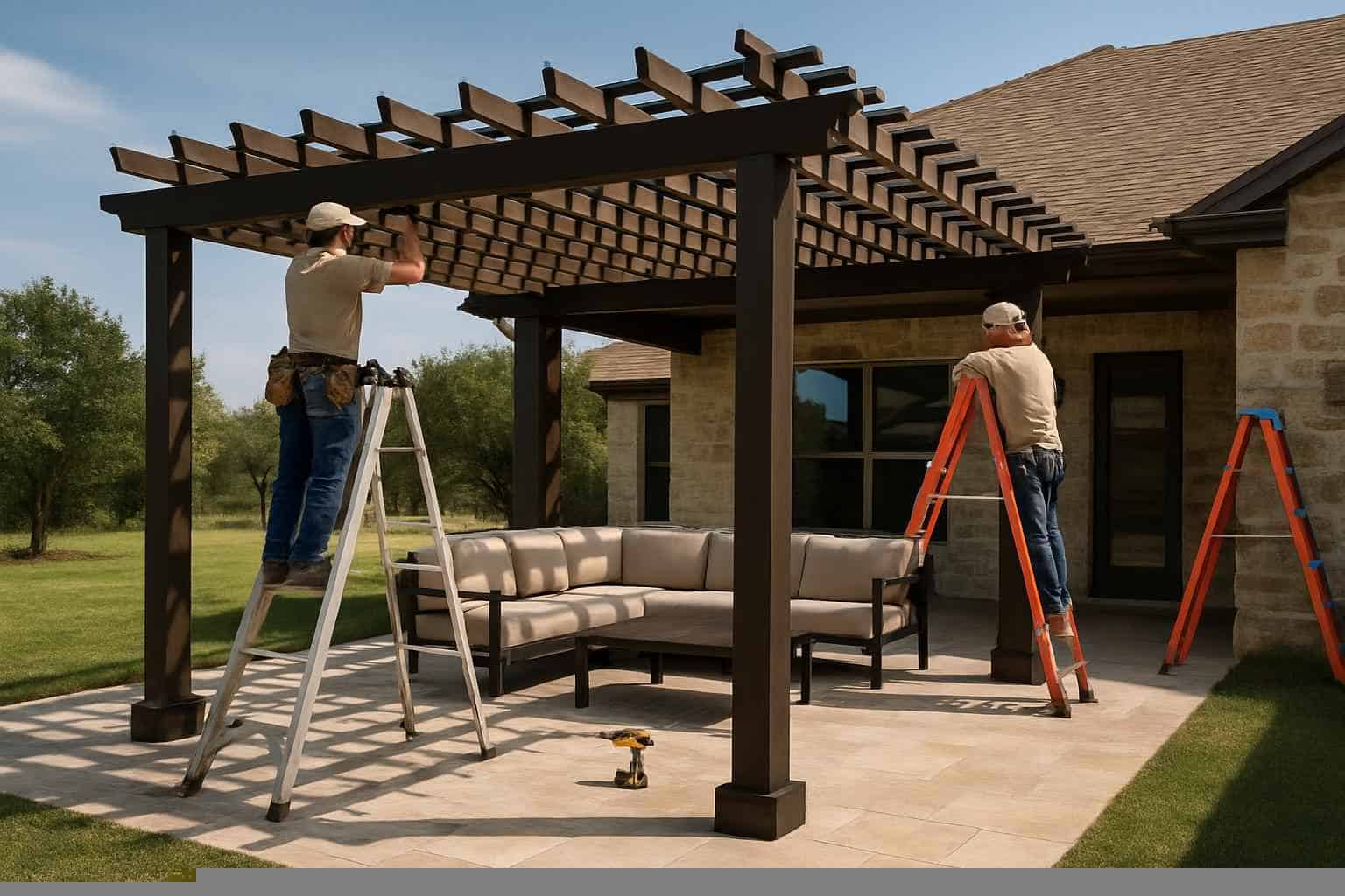 freestanding pergola installer in medina