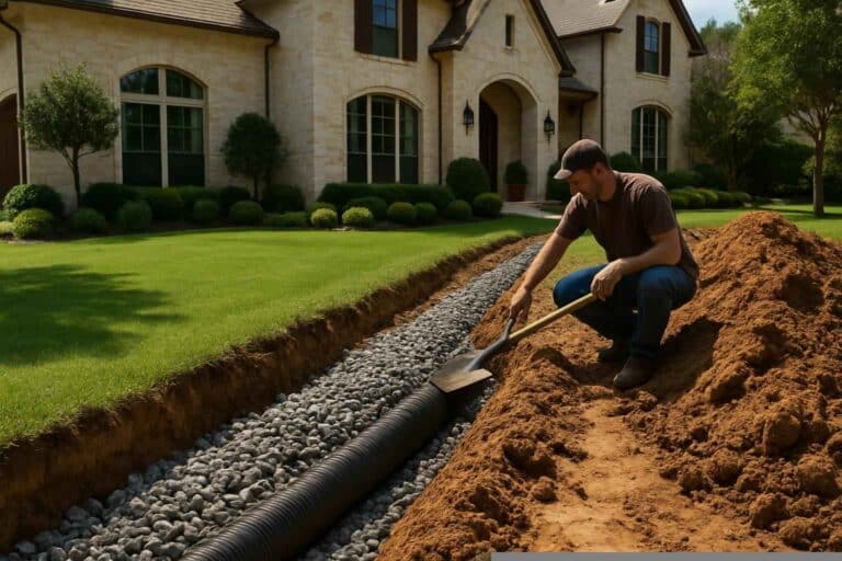 Drainage Solutions Contractor In Cottonwood Shores TX French Drain Installation Contractor In Cottonwood Shores TX