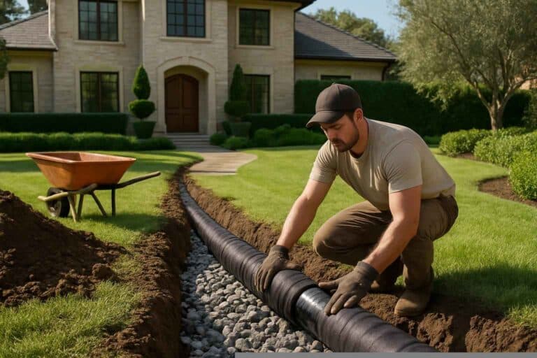 Drainage Solutions Contractor In Pontotoc TX french drain installation contractor in pontotoc tx