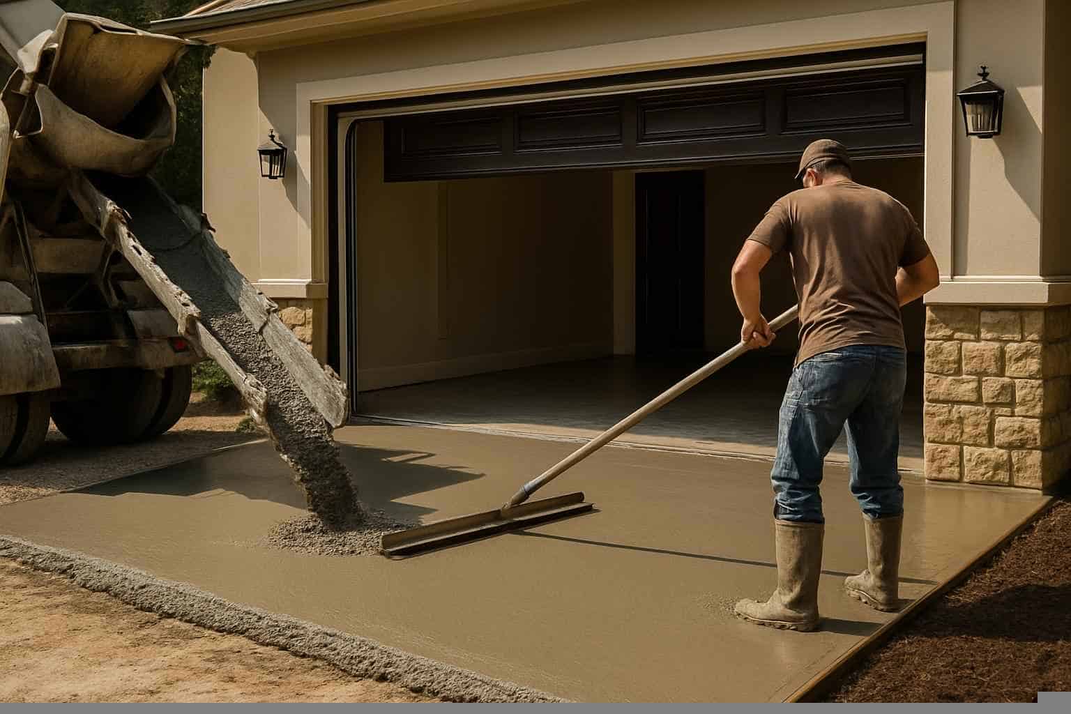 Garage Slab Installation Service in Medina TX