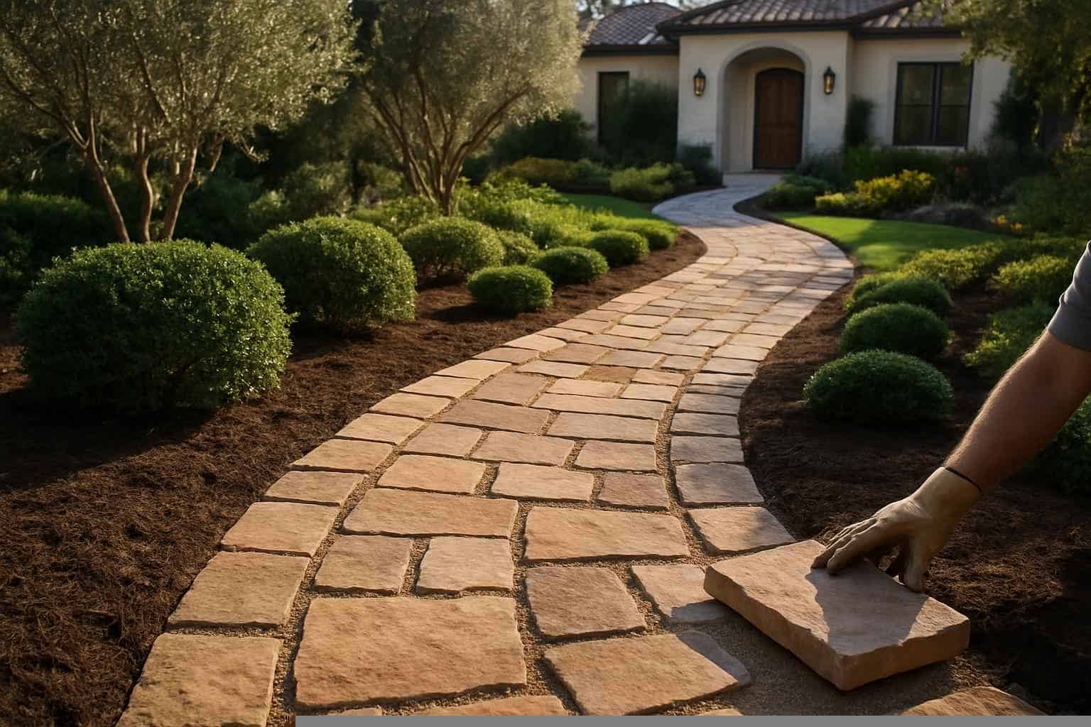 Garden Path Installation Service in Medina TX