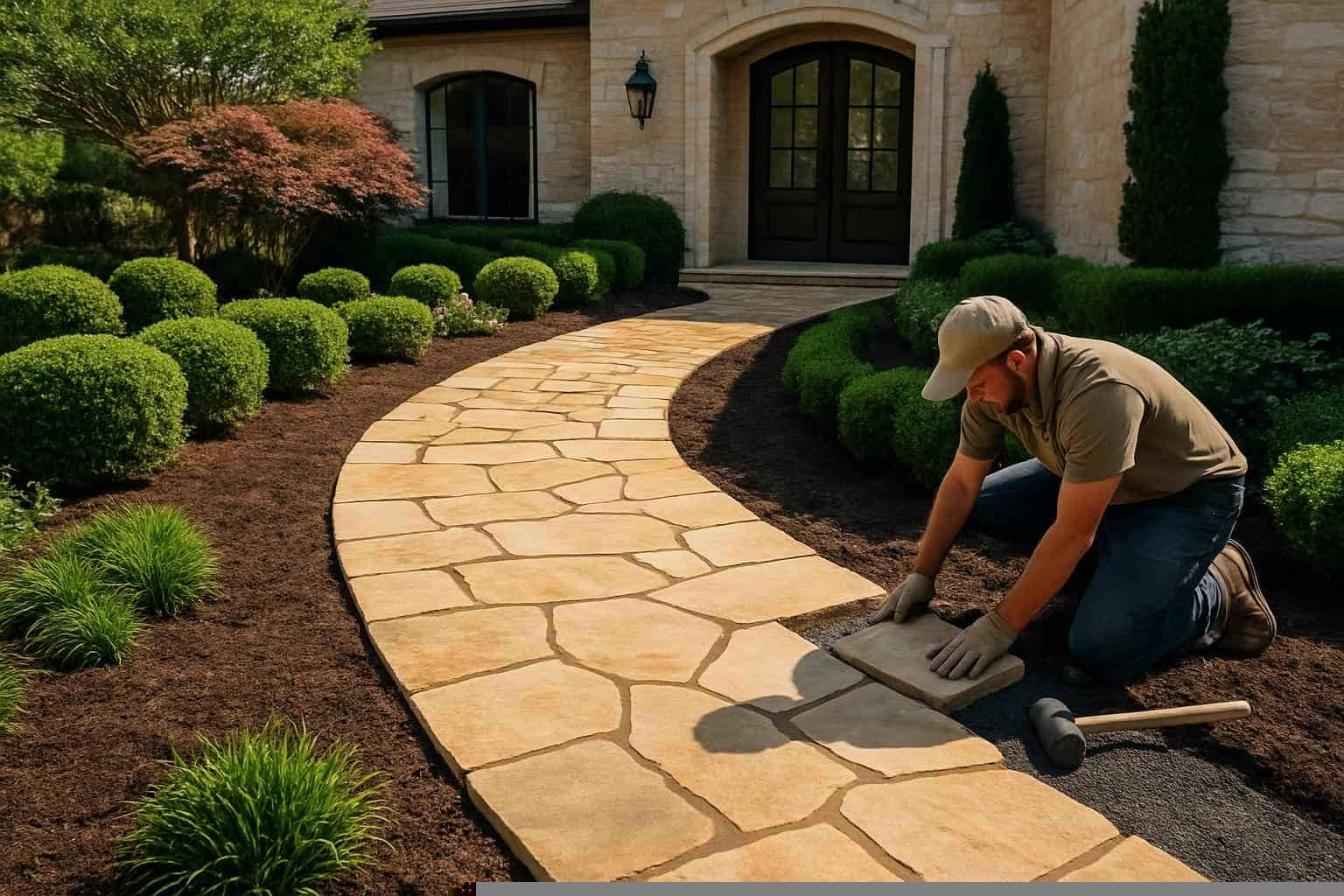 Garden Path Installation Service in Pontotoc TX