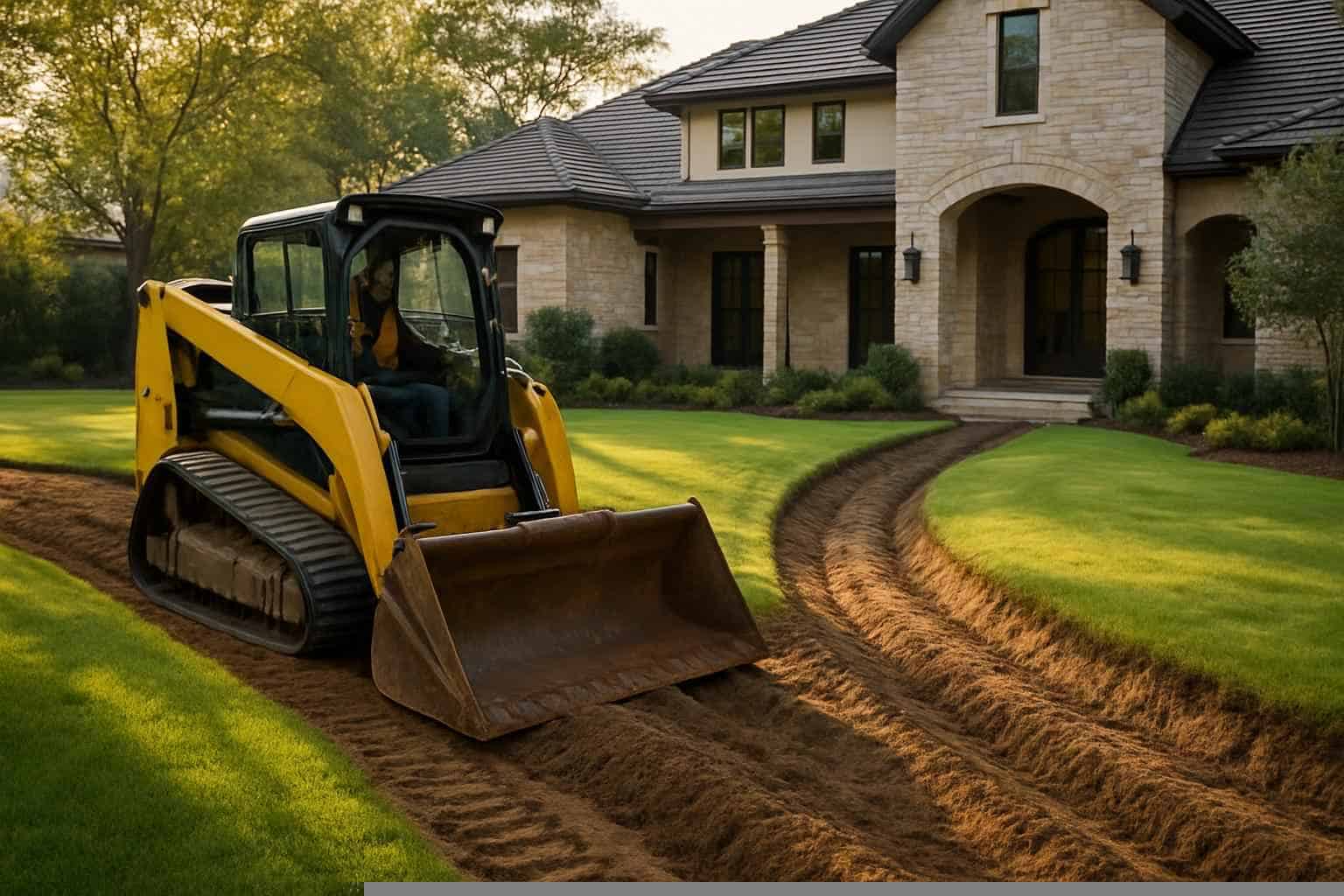 Drainage Solutions Contractor In Cottonwood Shores TX Grading Swale Contractor in Cottonwood Shores TX
